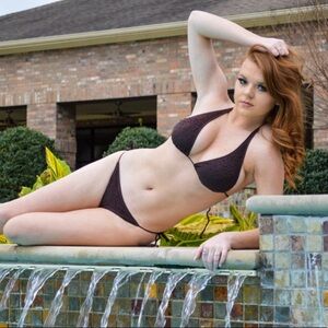 {H&M} Triangle Halter tie swimsuit NWT